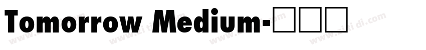Tomorrow Medium字体转换
